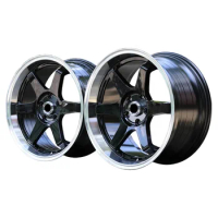 Supply Customized Car Wheels 15 Inch 4 Hole 5 Hole Aluminium Black Chrome Alloy Wheel Rims 15 16 Inch For Sale