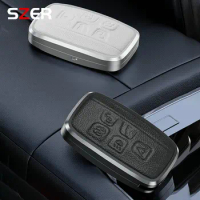 Leather Car Metal Key Case Cover For Land Rover Range Rover Sport Evoque Freelander For Jaguar XF XJ XE XJL XF Shell Accessories