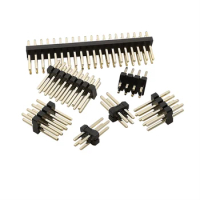 10Pcs 1.27 mm Pitch Double Row Male Breakaway Pin Header 2*2/3/4/5/6/7/8/10/12/15/20/25/30/40/50 Pin PCB Board Connector Strip