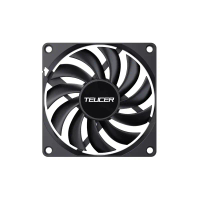 พัดลมเคสพีซี, TEUCER UT-8010, บาง, 80 มม., 800-3000RPM, การควบคุมอัจฉริยะของอุณหภูมิ, ความหนา 8 ซม.,