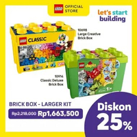 LEGO Brick Box Bundle - LEGO Classic 10698 Large Creative Brick Box + LEGO DUPLO 10914 Classic Delux
