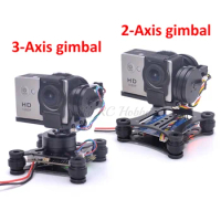 Lightweight 2-Axis / 3-Axis Brushless Gimbal Board for SJ4000 Gopro3 4 Gopro Hero 5 6 session Runcam 3 Eken H9 Camera RC Drones