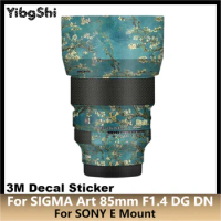For SIGMA Art 85mm F1.4 DG DN for SONY E Mount Lens Sticker Protective Skin Decal Film Protector Coat ART85 F/1.4 DGDN