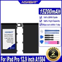 HSABAT 15200mAh A1584 A1652 A1577 Tablet battery Battery for iPad Pro 12.9 inch A1584 A1652 A1577 Batteries