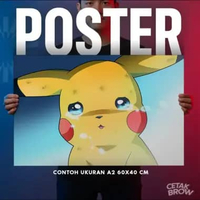 Poster Pokemon Custom Artpaper Dekorasi Kamar Anime Pikachu Charizard Hiasan Dinding Aesthetic A1 90