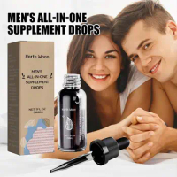 30ml Men's All-In-One Supplement Drops Strong Men Increase Sensitivity Stamina Boosting Enhance Self-Confidence Essence Sex T2P3