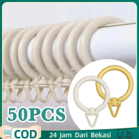 50pcs/set Gorden Ring Hordeng Ring Gantungan Gorden Jendela Ring Bulat Hordeng