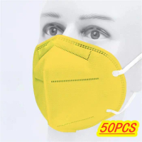50 Pcs Adult KN95 Mascarillas CE FFP2 Face Mask 5 Layers N95 Filter Respirator Mask Dustproof Protective Mouth Masks masque