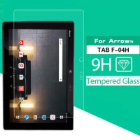 Explosion Proof Tempered Glass cover For FUJITSU Arrows Tab F-04h 10.5 In Tablet Glass Front Screen Protector + Cleaning Tools