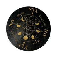 Star Pendulum Board Dowsing Divination Board Double Sided Wooden Boards Metaphysical Message Board Altar Supplies
