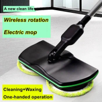 Handheld Wireless Electric Mop Floor Washer Electric Mop Wireless Rotating Rechargeable Floor Wiper Cordless Sweeping