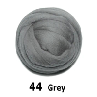 handmade Wool Felt for felting 50g Grey Perfect in Needle Felt 44#
