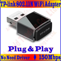 Plug&amp;Play, No Need Driver, Mini TP-LINK 150M Wireless Network Card 11N 150Mbps 2.4GHz USB WiFi Adapter with Internal Antenna
