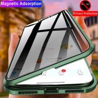 Magnetic Privacy Glass Case For Samsung Galaxy 360 Protective Magnet Case,S23,S20,S21Plus,Note20,S22Ultra,S20FE,A51,A71