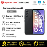 Original New Samsung Galaxy A54 Samsung a54 5G Exynos 1380 6.4" FHD+ Super AMOLED Triple 50MP Camera 5000mAh 25W Fast Charging