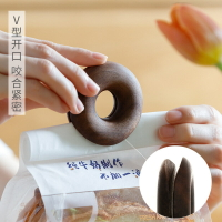 ins實木密封夾子甜甜圈創意封口夾食品零食防潮夾包裝袋可愛封口