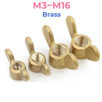 GB62 Brass Butterfly Nut M3 M4 M5 M6 M8 M10 M12 M14 M16 Hand Tighten Wing Nuts