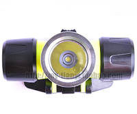 戶外騎行車燈使用1節18650 潛水充電防水頭燈塑料頭戴照明頭燈