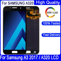 4.7''Super AMOLED LCD Display For Samsung A3 2017 A320 A320F LCD Display Touch Screen Digitizer Assembly For Samsung A320 LCD