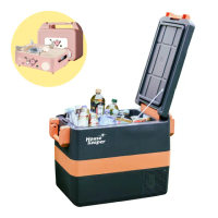 【妙管家】車用行動冰箱40L HKRG-T40A(露營移動式冰箱 可控溫 壓縮機製冷 車宿 野營)