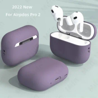 Original Silicone Wireless Bluetooth Earphone 2 Soft CoverOfficial For Airpods For Case Pro 2 AirPods Pro Case On Protective