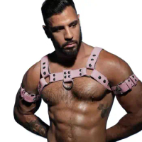 Suspensorios Sexual hombre gay Leather Chest Harness Men Adjustable Harness Belts Rave Gay Clothing for Adult Sex cosplay