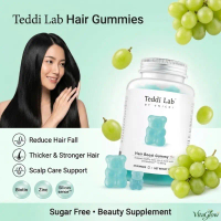 Unichi Teddy Lab Hair Boost Bear Gummies Plus | Rich in biotin, collagen, and vitamins, these sugar-