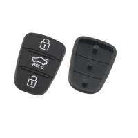 Hindley 10x 3 Button Remote Key Fob Case Rubber Pad for Hyundai I10 I20 I30 IX35 for Kia K2 K5 Rio Sportage Flip Key