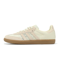 adidas 休閒鞋 Samba OG W 女鞋 德訓鞋 簍空 編織 米白 愛迪達 KK3528