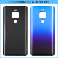 For Huawei Mate 20 / Mate 20 Lite / Mate 20 Pro Battery Back Cover 3D Glass Panel Rear Door Housing Case Adhesive Replace
