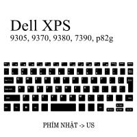 Miếng dán nút phím Nhật -> US dành cho bàn phím Laptop Dell XPS 9305 9370 9380 7390 p82g nhật đã cắt