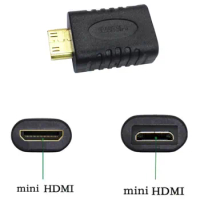 Mini HDMI Male To Min HDMI Female type C extension Converter Adapter;