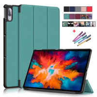 For Lenovo Tab P11 Pro Xiaoxin Pad Pro 2021 Case Tri-Fold Magnetic Leather Smart Cover For Xiaoxin Pad P11 Plus Lenovo P11 Case