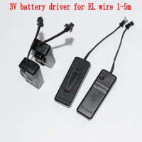 2 AA Battery case Driver Inverter for up to 1-5meters Glow EL Wire led tape Free shipping