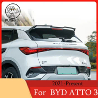 or BYD ATTO 3 EV Car Rear Lip Spoiler Trim Black Carbon Tail Trunk Wing 2021 2022 2023 Luggage Compartment Tail Accessories