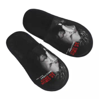 Johnny Hallyday House Slippers Women Comfy Memory Foam France Rock Singer Slip On Hotel Slipper Shoes