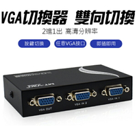 螢幕 切換器 VGA SWITCH 手動式 2進1出  免電源 可反向連接
