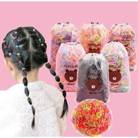 Set 4000 Dây Thun Túi Gấu Dây Rút Cột Tóc Cho Bé Tiện Lợi -AHOA08