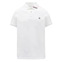 【MONCLER】男款 品牌LOGO 短袖POLO衫-白色(S號)