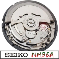 Japan SEIKO NH36A/NH36 Mechanical Movement Brand-New Import Automatic Self-winding 4R36A with White Date/Week Wheel 24 Jewels