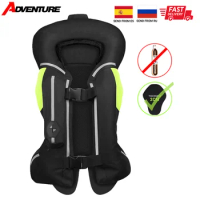 Motorcycle Airbag Vest Motocross Protective Air Gag Moto Jacket Motocross Racing Advanced Air Bag System Reflective Safety Vest