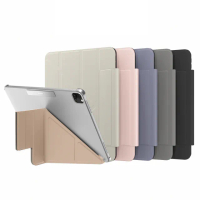 【SwitchEasy 魚骨牌】iPad Pro 12.9吋 Origami Nude 多角度透明保護殼(支援2025-24 iPad Air 13吋 (M3))