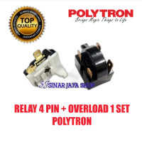 Relay 4 Pin + Ptc Overload Kulkas Polytron 2 Pintu