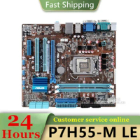 P7H55-M LE motherboard Used original LGA 1156 LGA1156 DDR3 8GB USB2.0 SATA2 Desktop Mainboard