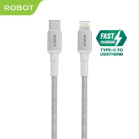 ROBOT RSCL120 Kabel Cable Data Charger USB-C Type-C Type C Tipe C to Lightning Iphone 1.2M Fast Char