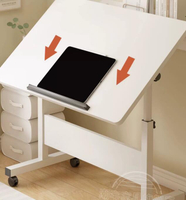 摺疊書桌可移動桌子筆記本電腦桌家用學生寫字桌簡易床邊桌升降桌