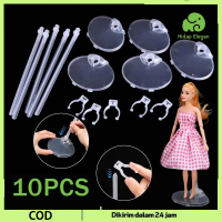 Isi 10 Doll Stand Holder 30cm Base Dudukan Jepit Barbie Holder Untuk Boneka Barbie Nuigurumi Display