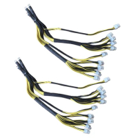 2X 1200W 1600W Output Wire New 10 Pin PCIE Powers Connector For Bitmain Antminer APW7 + APW3 PSU L3 D3