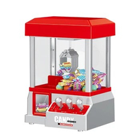 Portable Mini Arcade Game Machine Coin Operated Arcade Claw Machine Party Supplies Battery Powered Entertainment for Kids Adults