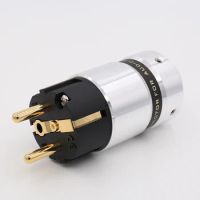 Hi End VE507G Audio Hi-End 24k Gold Plated Schuko Power plug DIY Mains power cable